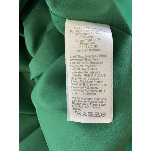 J Crew Shift Dress 18 Green Lined Easter Spring Church Business Suiting 9936 - Picture 7 of 8